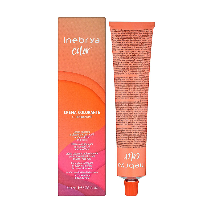 Перманентна крем-фарба для волосся Inebrya Color 4/00 Intense Chestnut, 100 мл